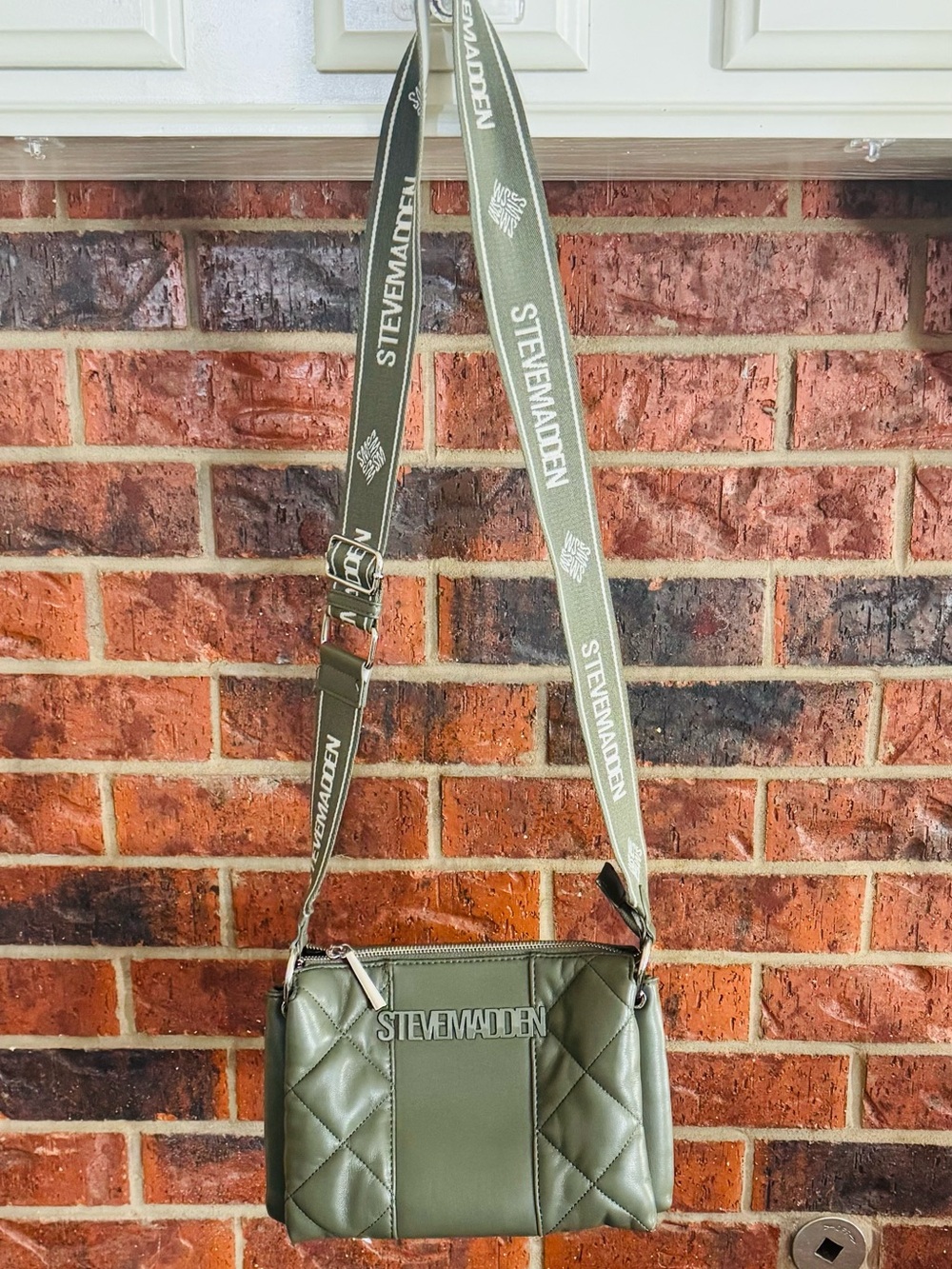 Steve Madden B-Piero 2 Quilted Crossbody Bag - Olive Green / Juniper